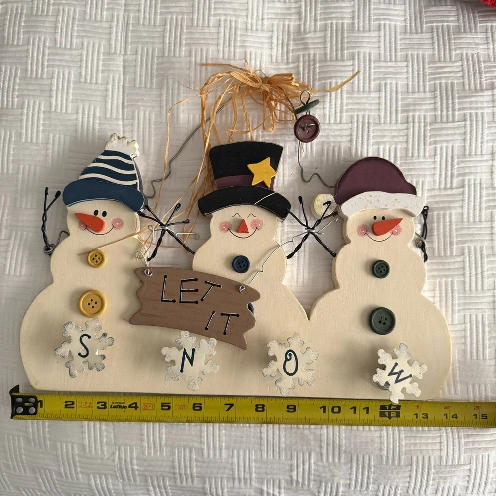 ❤️ Winter Snowman Wall Decor